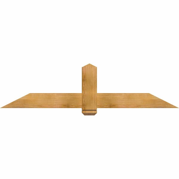Ekena Millwork Eugene Rough Sawn Timber Gable Bracket, Western Red Cedar, 72"W x 18"H x 4"D x 6"F, 6/12 Pitch GBW072X18X0406EUG00RWR - main
